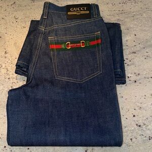 Women’s Gucci Outlet Wide Leg Denim Pant